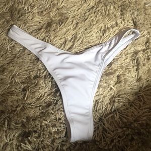 SHEIN white thong bikini bottoms